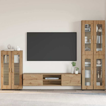 Credenza con lo scaffale Rovere artigianale 55,5 x 29 x 100 cm