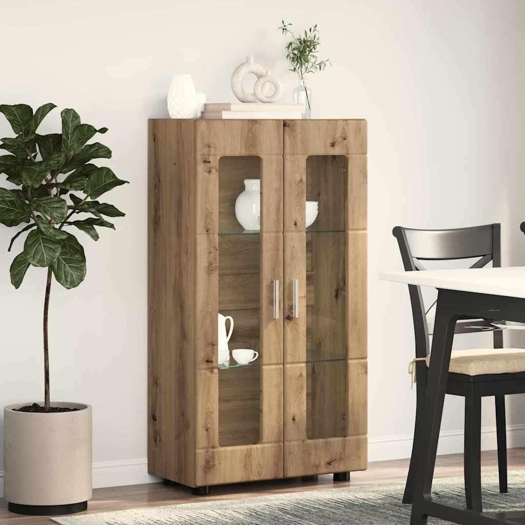 Credenza con lo scaffale Rovere artigianale 55,5 x 29 x 100 cm