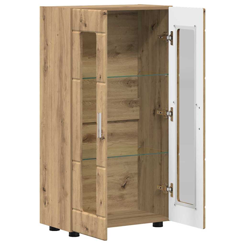 Credenza con lo scaffale Rovere artigianale 55,5 x 29 x 100 cm