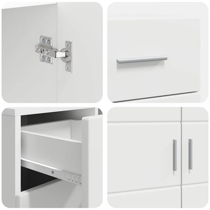 Armadio in Legno Bianco 88,5 x 30,5 x 73 cm Legno multistrato