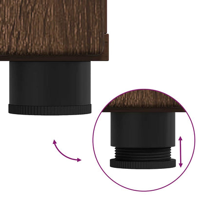 Armadio in Legno Rovere Marrone 88,5 x 30,5 x 73 cm