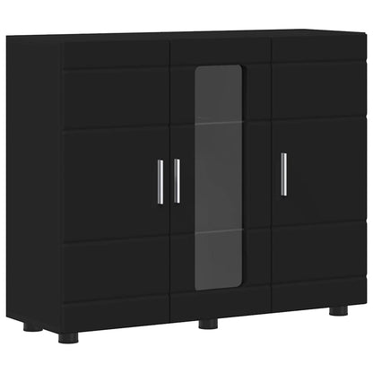 Armadio in Legno Nero 88,5 x 30,5 x 73 cm Legno multistrato