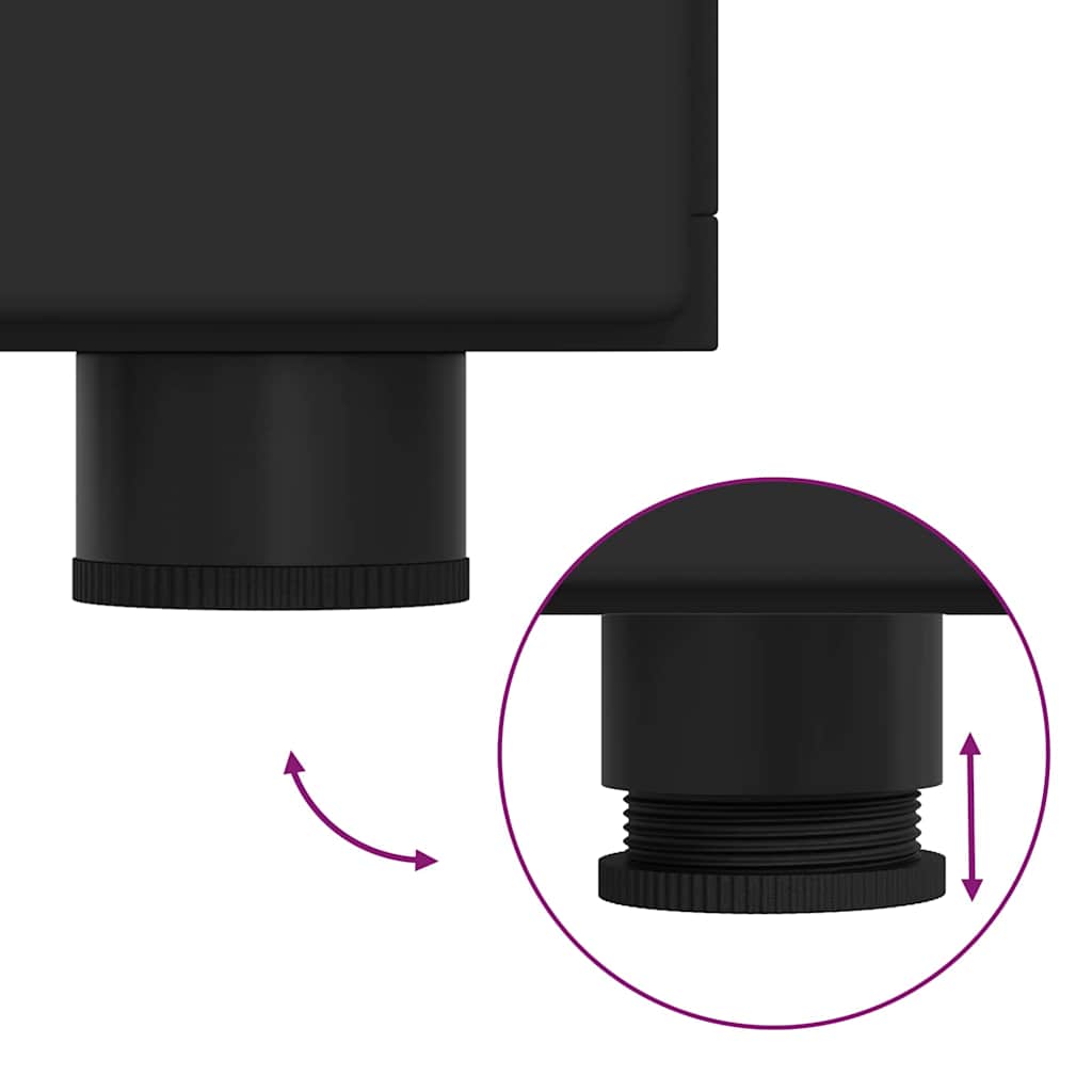 Armadio in Legno Nero 88,5 x 30,5 x 73 cm Legno multistrato