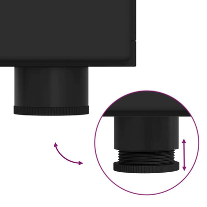 Armadio in Legno Nero 88,5 x 30,5 x 73 cm Legno multistrato