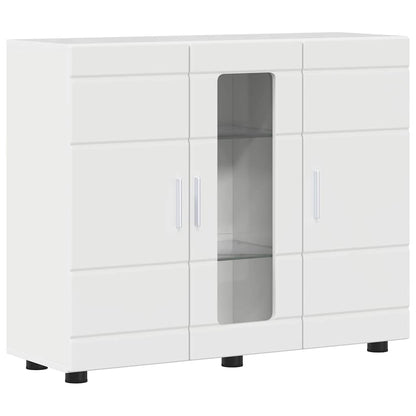 Armadio in Legno Bianco Lucido 88,5 x 30,5 x 73 cm