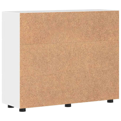 Armadio in Legno Bianco Lucido 88,5 x 30,5 x 73 cm