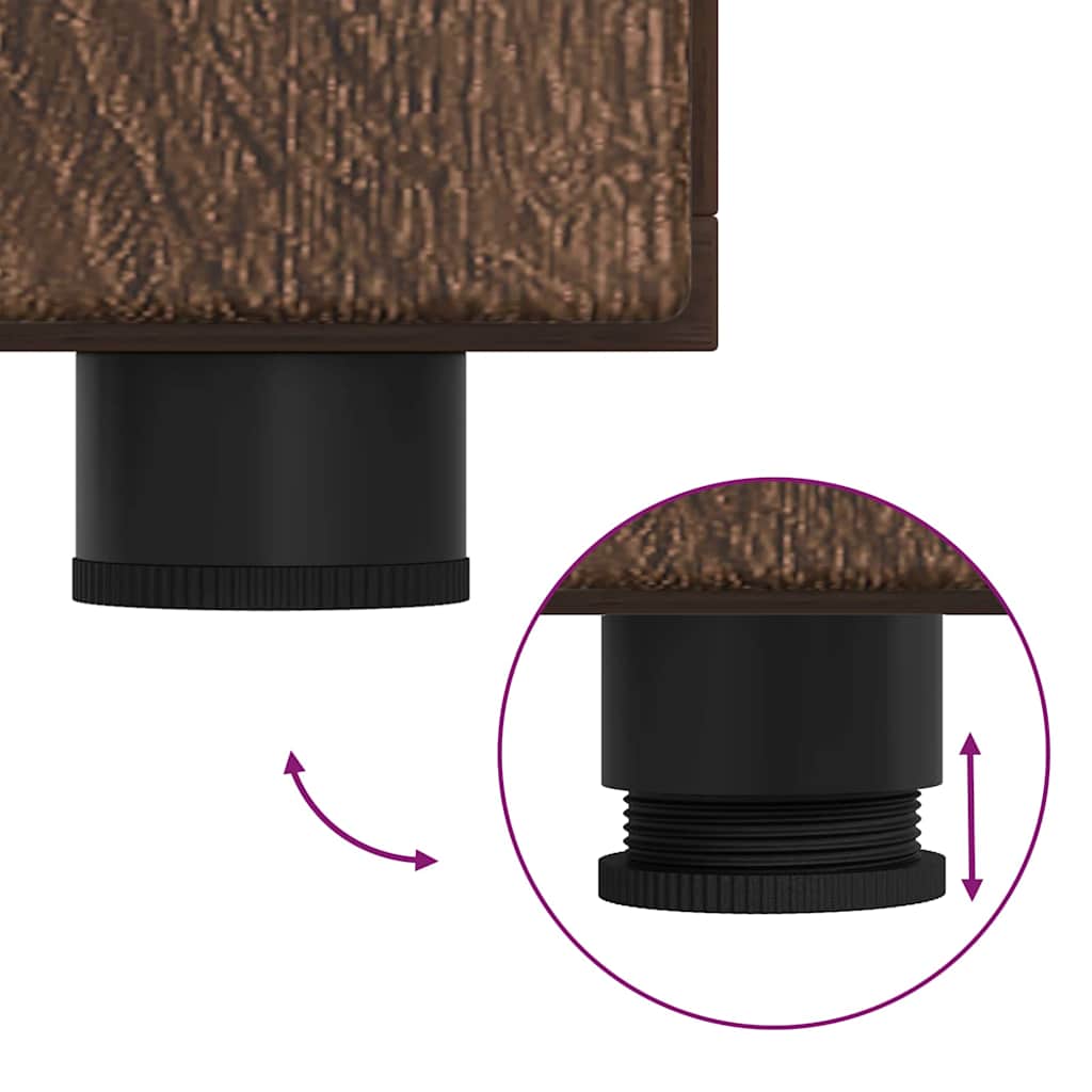 Armadio in Legno Rovere Marrone 88,5 x 30,5 x 73 cm