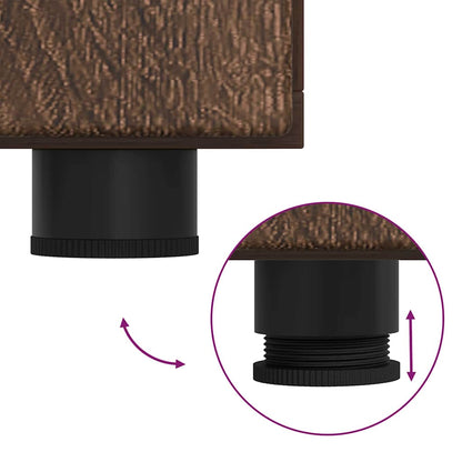 Armadio in Legno Rovere Marrone 88,5 x 30,5 x 73 cm