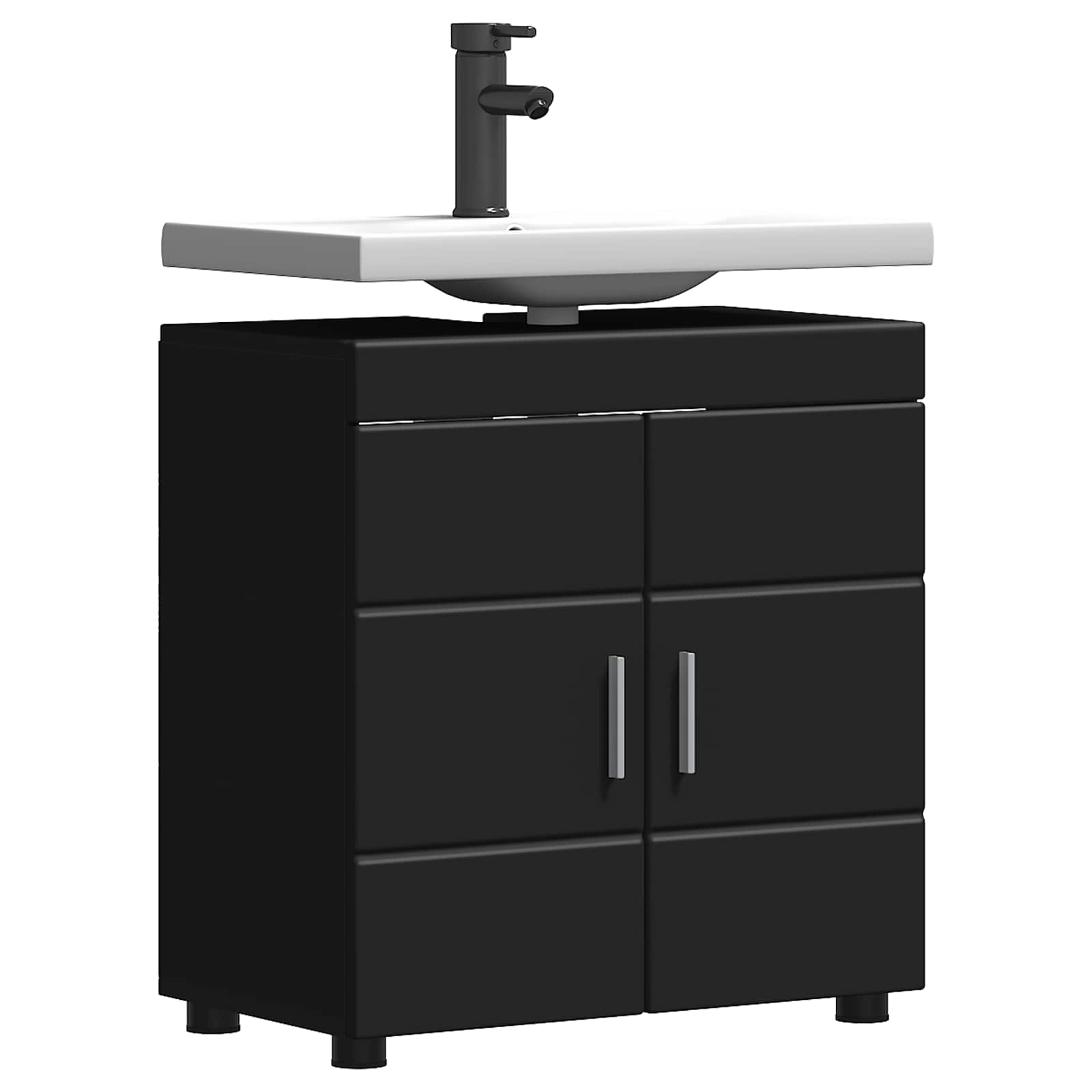 Set di Armadi da Bagno TULUM Nero 60 x 34 x 63 cm | homemem39
