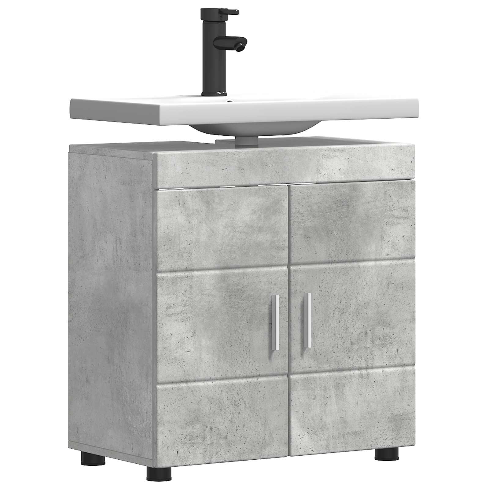 Set di Armadi da Bagno TULUM Grigio cemento 60 x 34 x 63 cm | homemem39