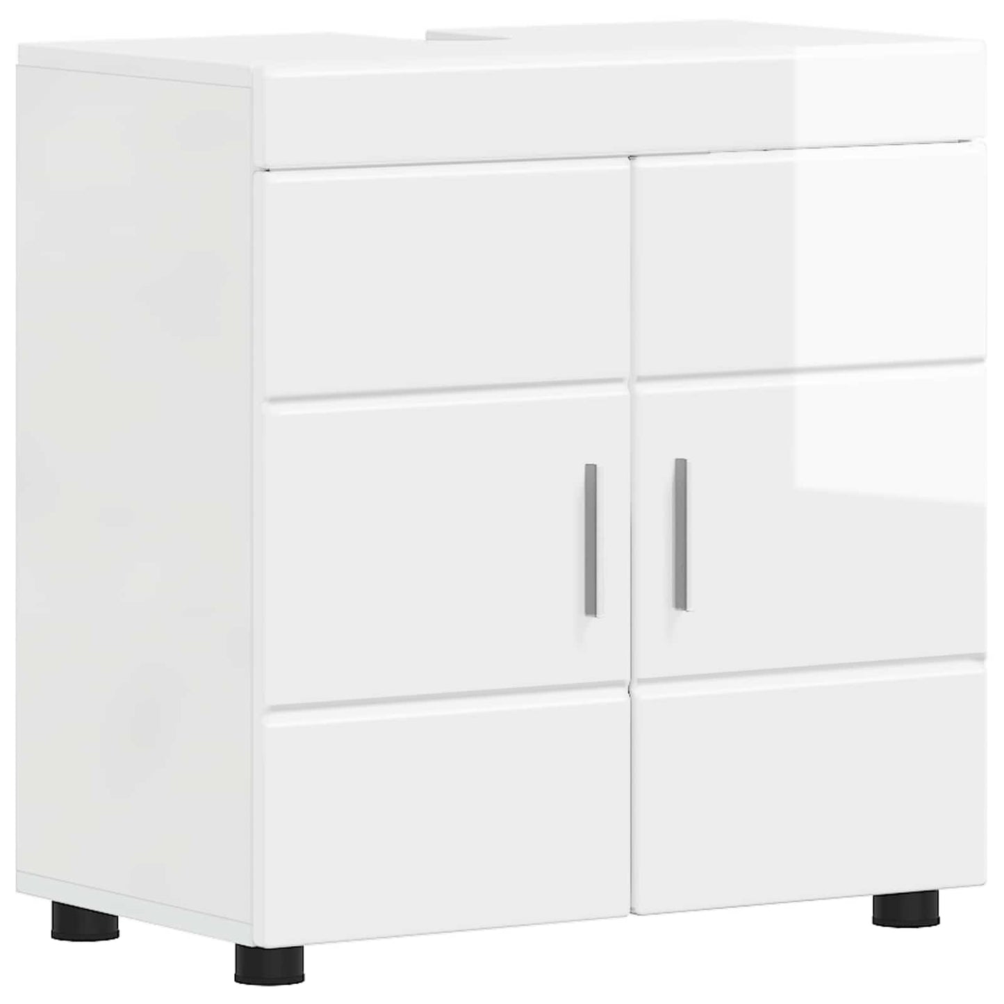 Set di Armadi da Bagno TULUM Bianco Lucido 60 x 34 x 63 cm | homemem39