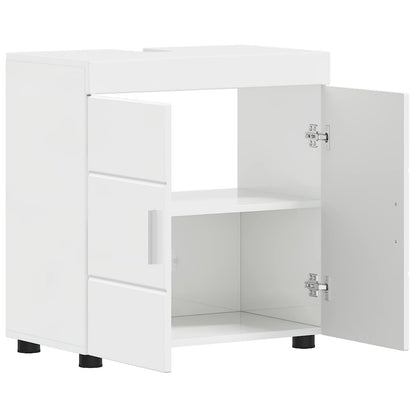 Set di Armadi da Bagno TULUM Bianco Lucido 60 x 34 x 63 cm | homemem39