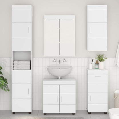 Armadio da bagno a muro TULUM Bianco 37 x 24,5 x 86 cm | homemem39