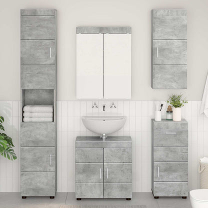 Armadio da bagno a muro TULUM Grigio cemento 37 x 24,5 x 86 cm | homemem39