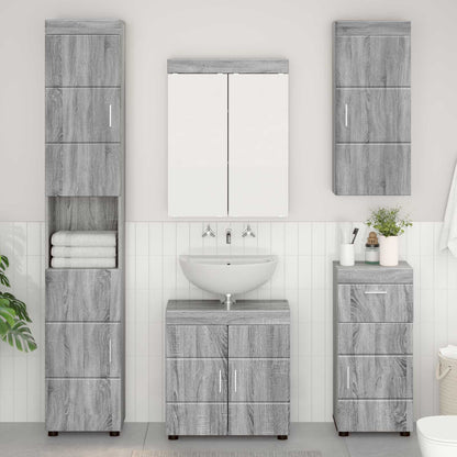 Armadio da bagno a muro TULUM Grigio Sonoma 37 x 24,5 x 86 cm