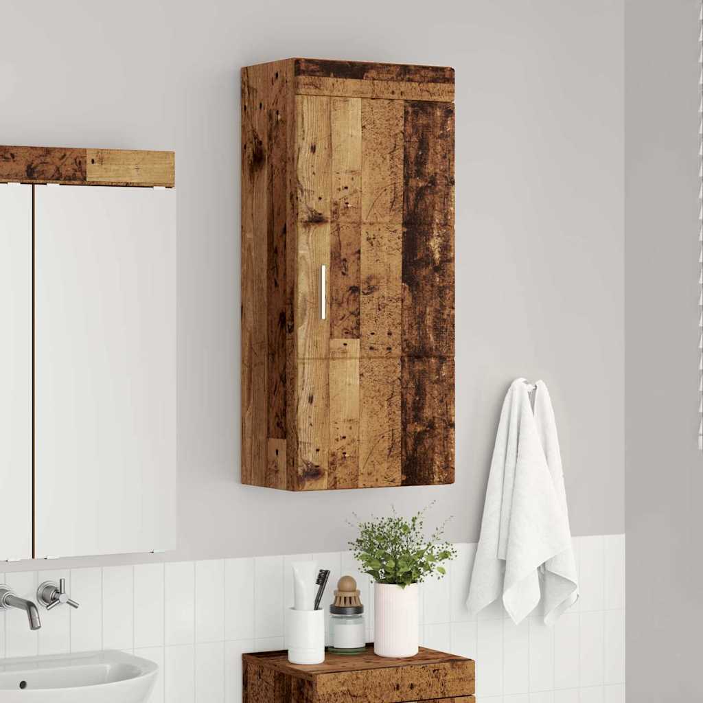 Armadio da bagno a muro TULUM Legno vecchio 37 x 24,5 x 86 cm | homemem39