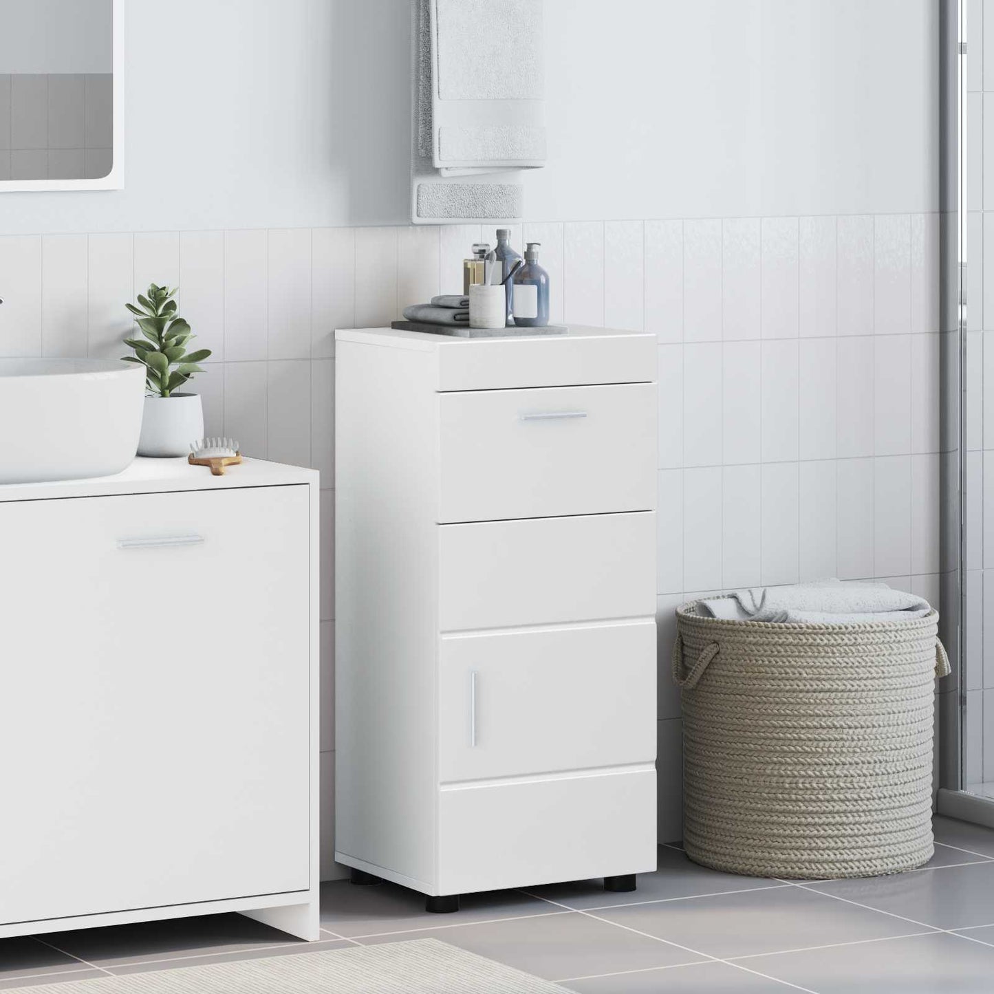 Set di Armadi da Bagno TULUM Bianco 37 x 31,5 x 82 cm | homemem39