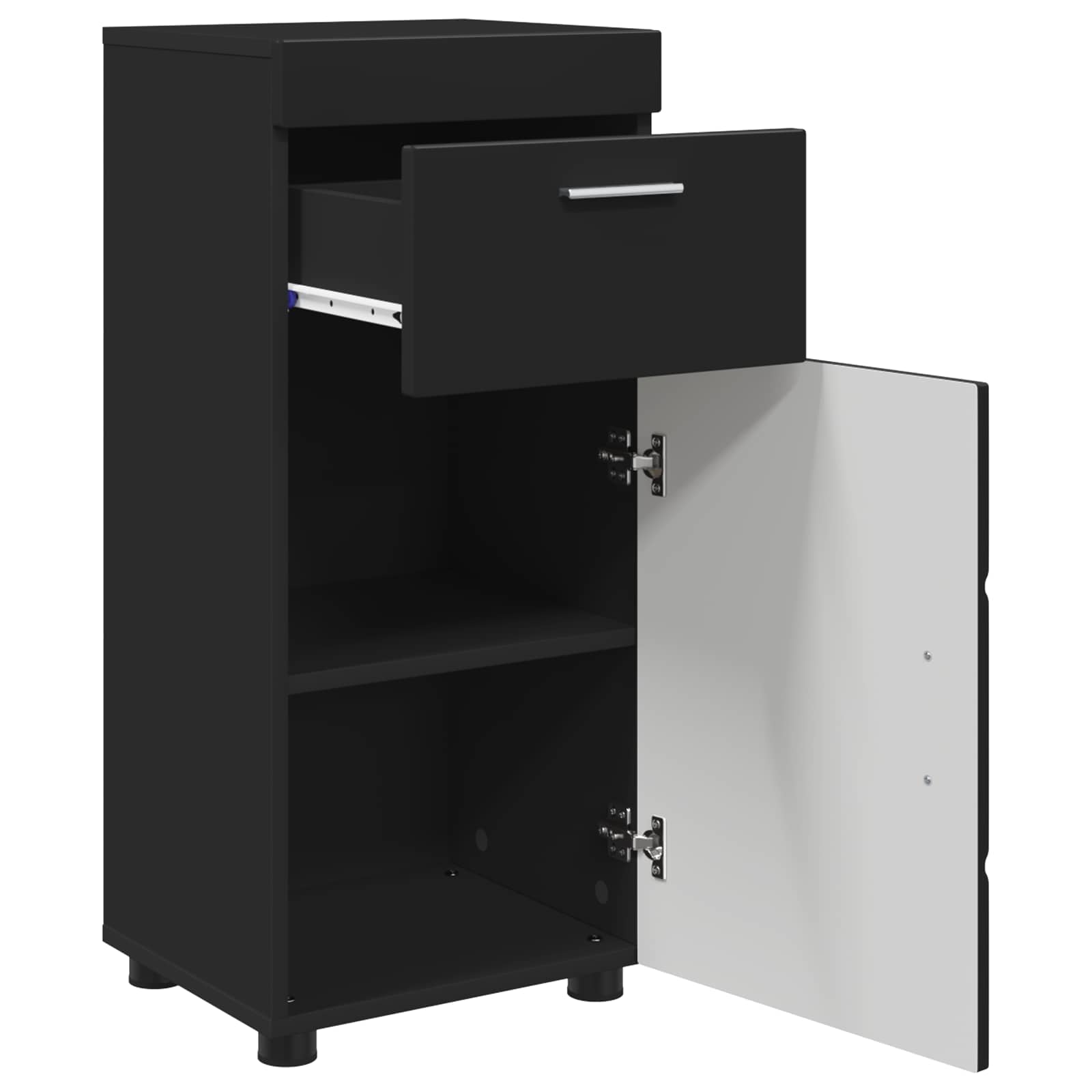 Set di Armadi da Bagno TULUM Nero 37 x 31,5 x 82 cm | homemem39