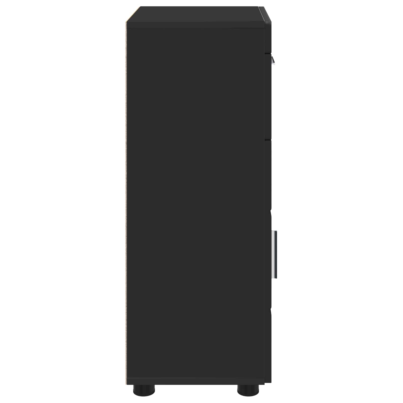 Set di Armadi da Bagno TULUM Nero 37 x 31,5 x 82 cm | homemem39