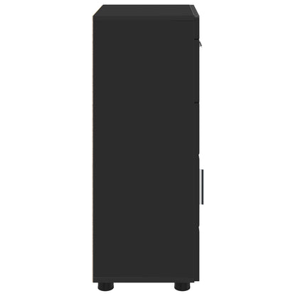 Set di Armadi da Bagno TULUM Nero 37 x 31,5 x 82 cm | homemem39