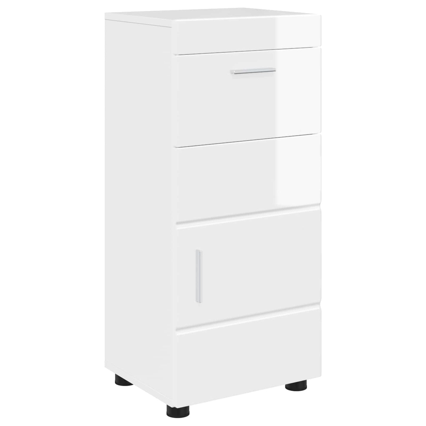 Set di Armadi da Bagno TULUM Bianco Lucido 37 x 31,5 x 82 cm | homemem39