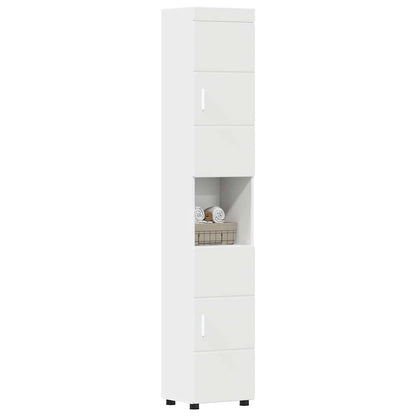 Set di Armadi da Bagno TULUM Bianco 37 x 31,5 x 203 cm