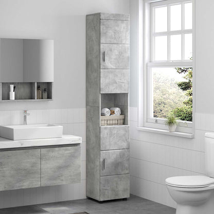 Set di Armadi da Bagno TULUM Grigio cemento 37 x 31,5 x 203 cm | homemem39