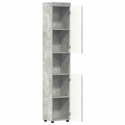 Set di Armadi da Bagno TULUM Grigio cemento 37 x 31,5 x 203 cm | homemem39