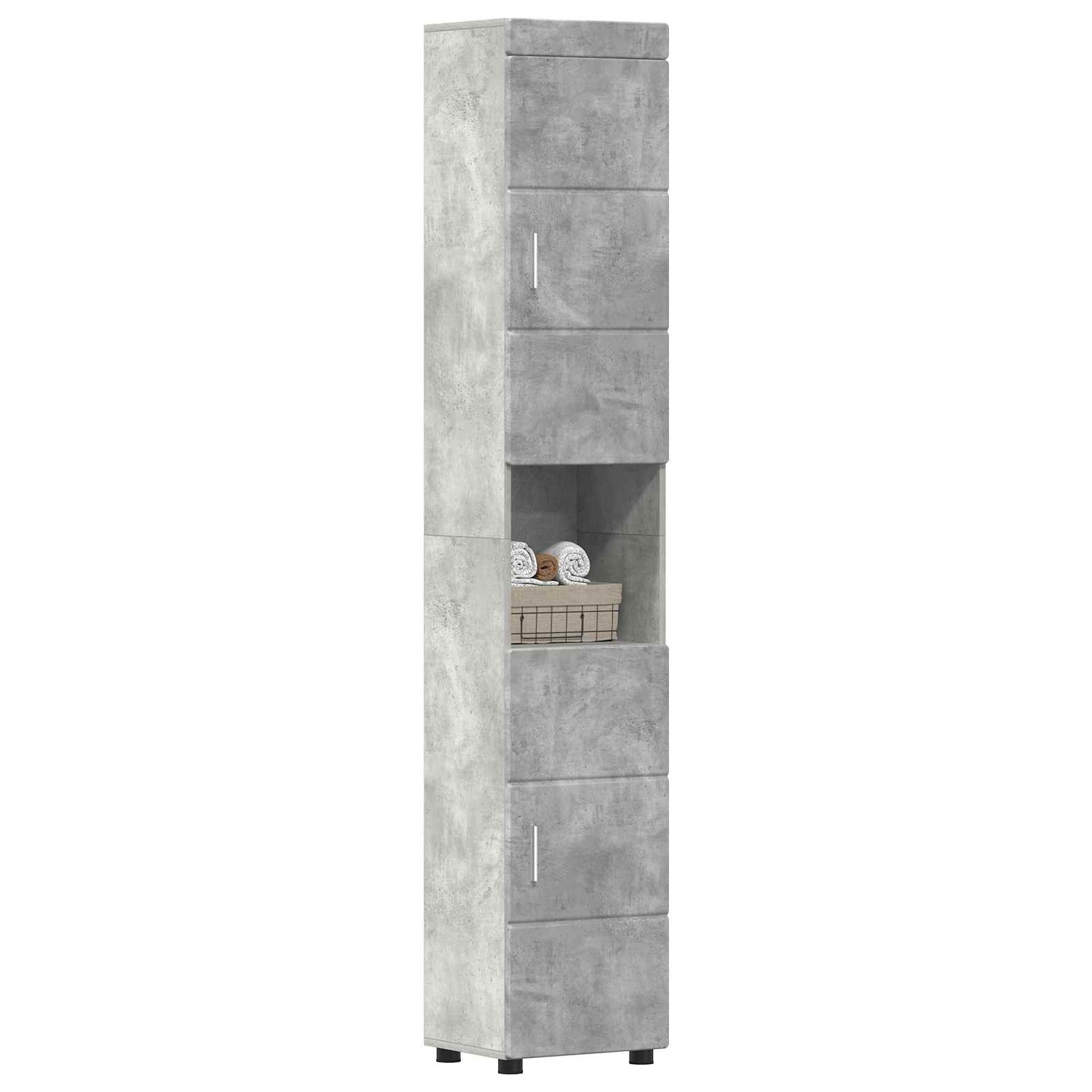 Set di Armadi da Bagno TULUM Grigio cemento 37 x 31,5 x 203 cm | homemem39