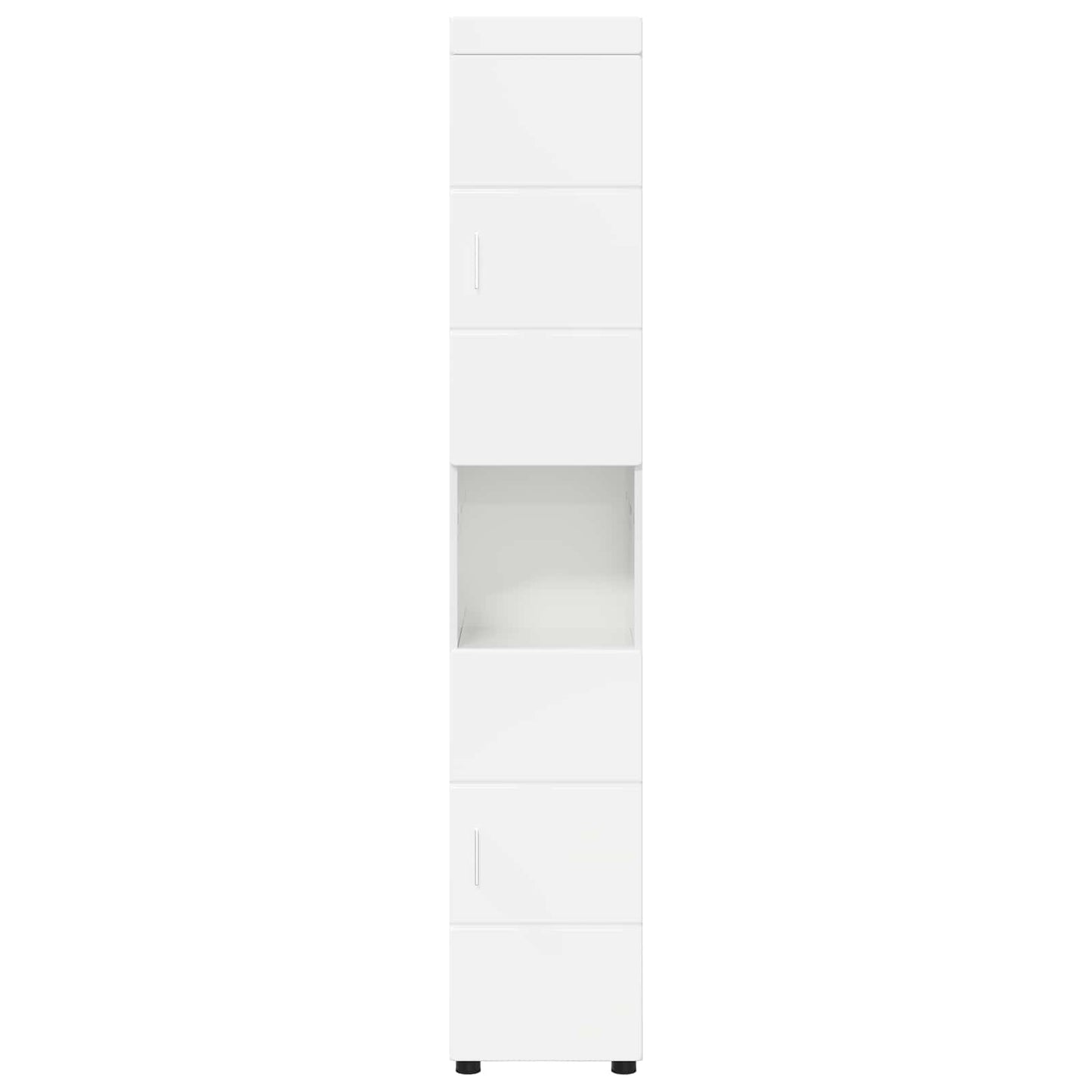 Set di Armadi da Bagno TULUM Bianco Lucido 37 x 31,5 x 203 cm | homemem39