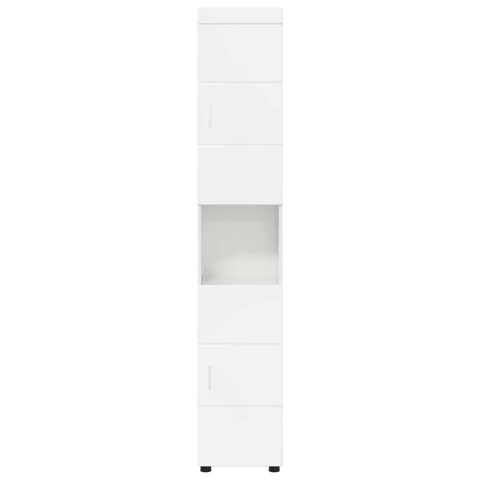 Set di Armadi da Bagno TULUM Bianco Lucido 37 x 31,5 x 203 cm | homemem39