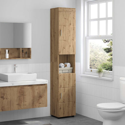 Set di Armadi da Bagno TULUM Rovere artigianale | homemem39