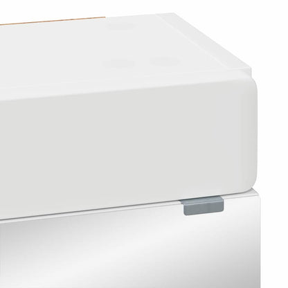 Mobiletto per specchio da bagno TULUM Bianco 60 x 16,5 x 78 cm | homemem39
