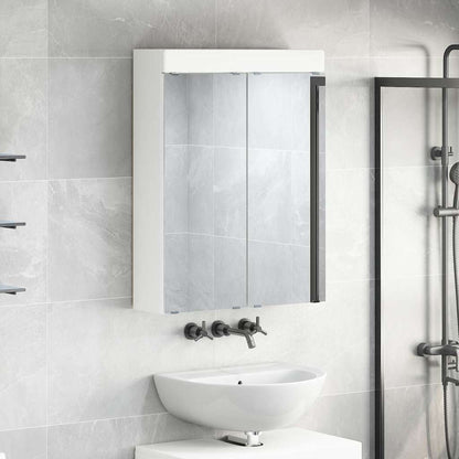Mobiletto per specchio da bagno TULUM Bianco 60 x 16,5 x 78 cm | homemem39