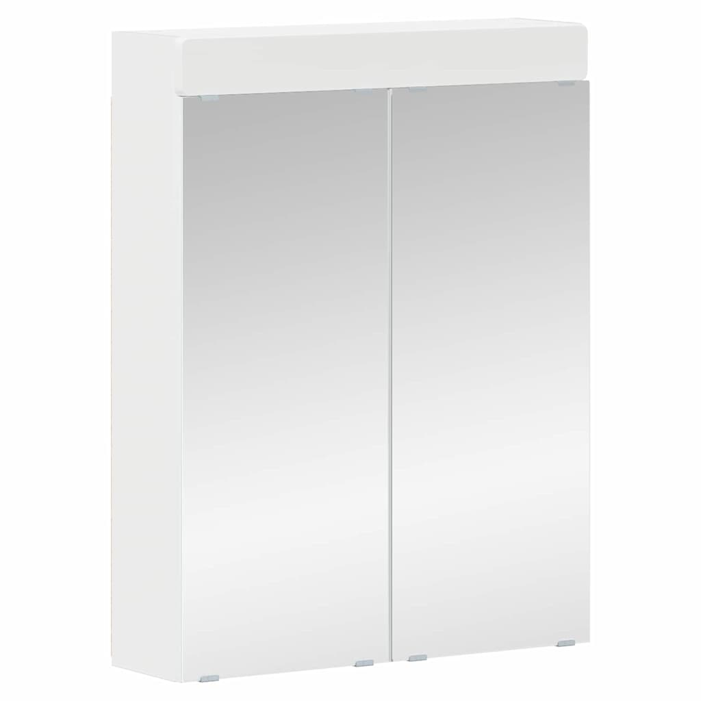 Mobiletto per specchio da bagno TULUM Bianco 60 x 16,5 x 78 cm | homemem39