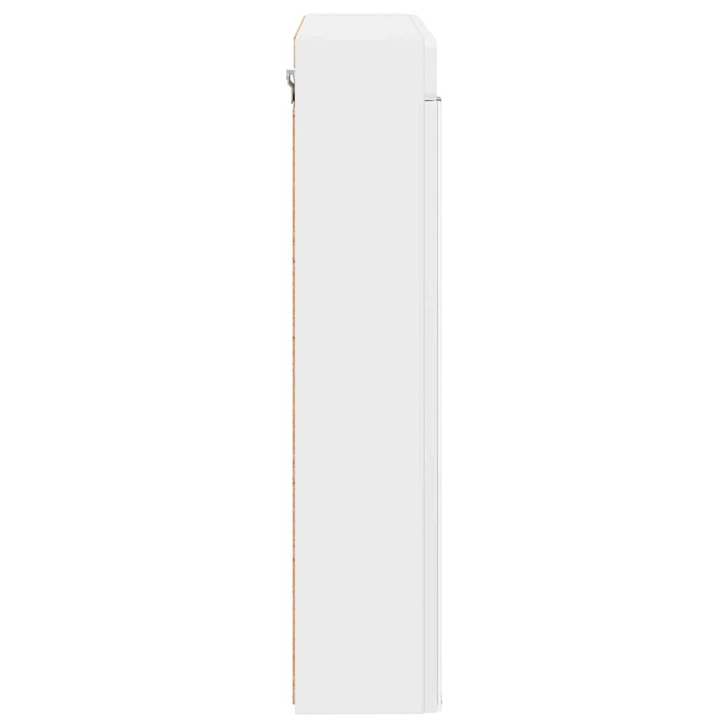 Mobiletto per specchio da bagno TULUM Bianco 60 x 16,5 x 78 cm | homemem39