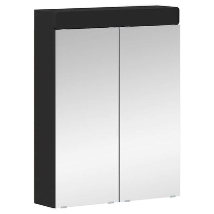 Mobiletto per specchio da bagno TULUM Nero 60 x 16,5 x 78 cm | homemem39