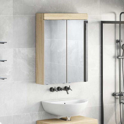 Mobiletto per specchio da bagno TULUM Rovere Sonoma | homemem39