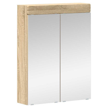 Mobiletto per specchio da bagno TULUM Rovere Sonoma