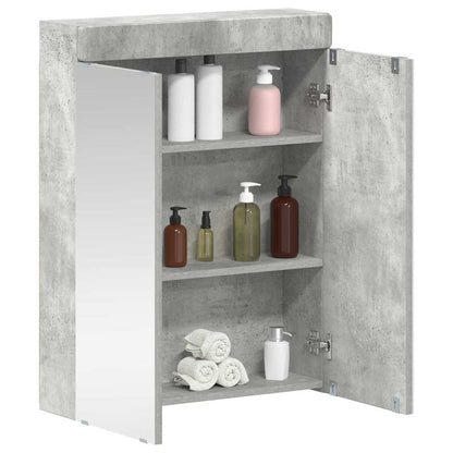 Mobiletto per specchio da bagno TULUM Grigio cemento | homemem39