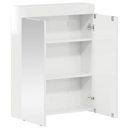 Mobiletto per specchio da bagno TULUM Bianco Lucido | homemem39