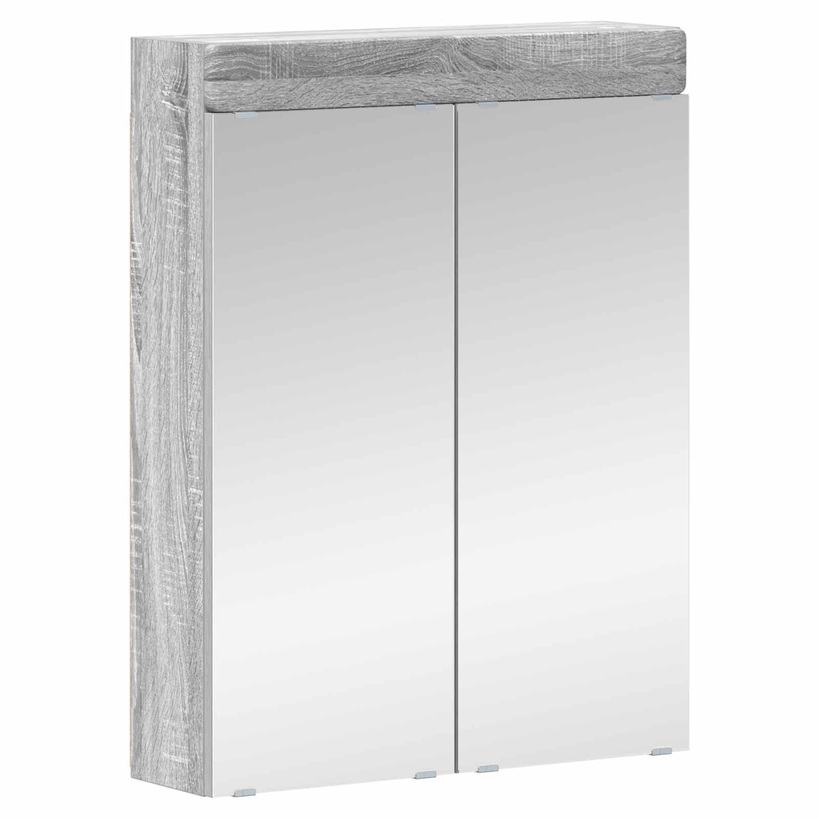 Mobiletto per specchio da bagno TULUM Grigio Sonoma | homemem39