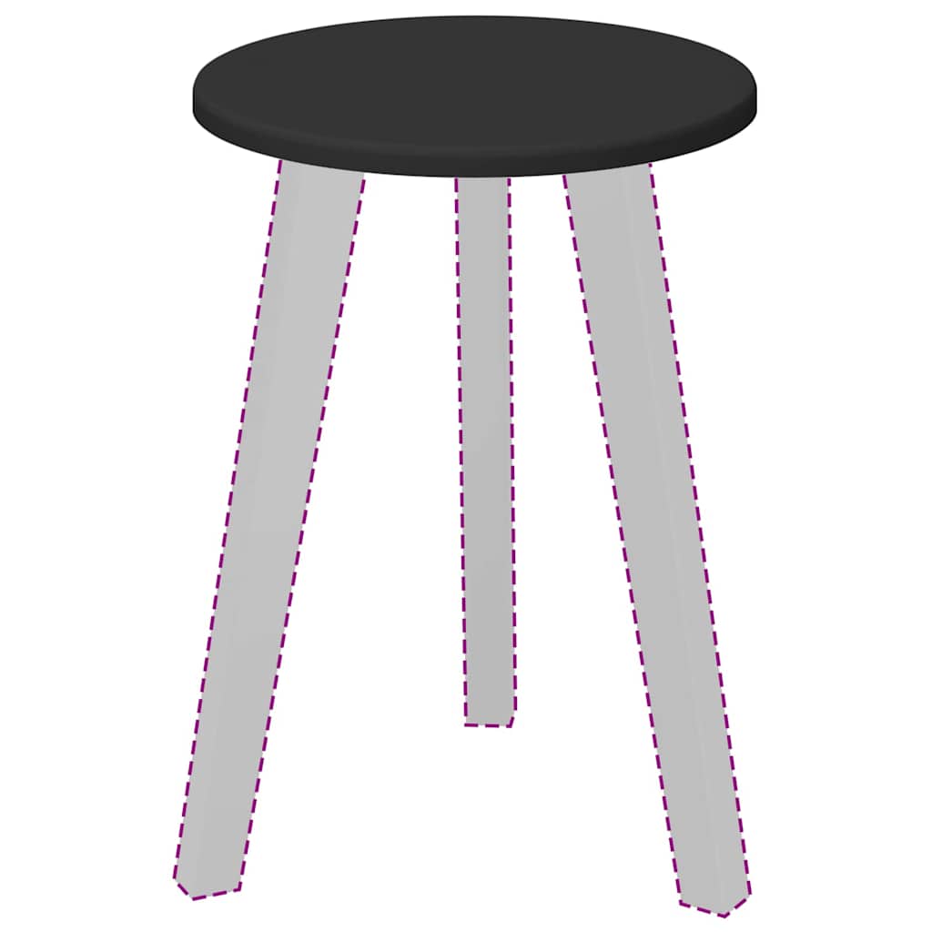 Piano del tavolo Nero 30 x 30 x 1.5 cm Legno multistrato