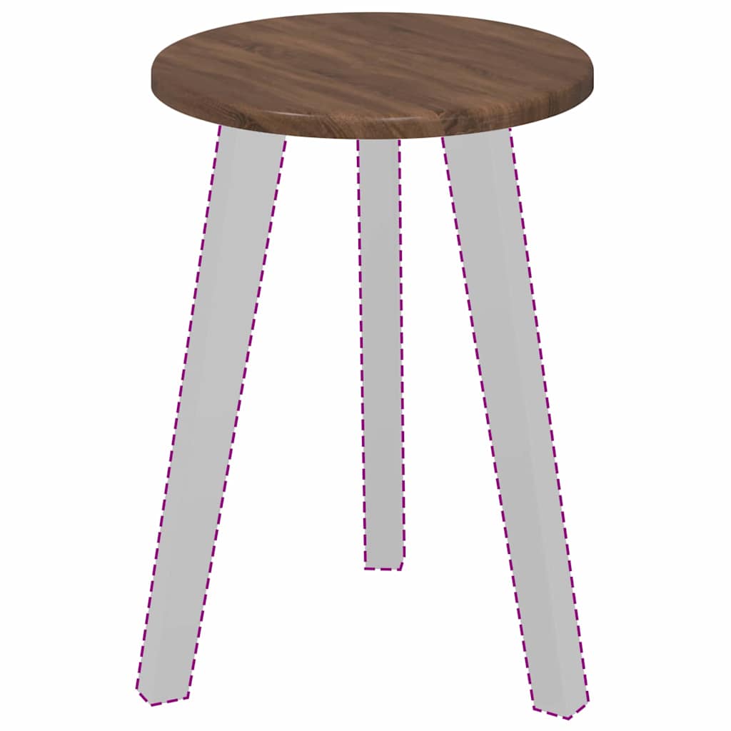 Piano del tavolo Rovere marrone 30 x 30 x 1.5 cm