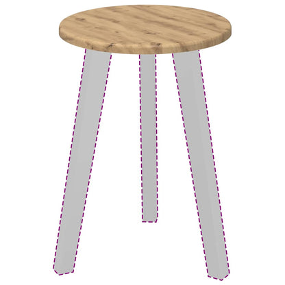 Piano del tavolo rovere artigianale 30 x 30 x 1,5 cm