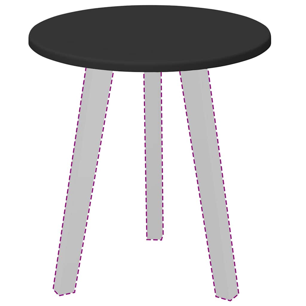 Piano del tavolo Nero 40 x 40 x 1.5 cm Legno multistrato