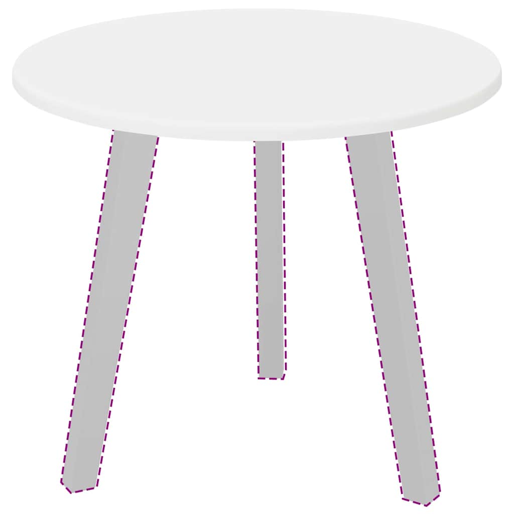 Piano del tavolo Bianco 50 x 50 x 1,5 cm Legno multistrato