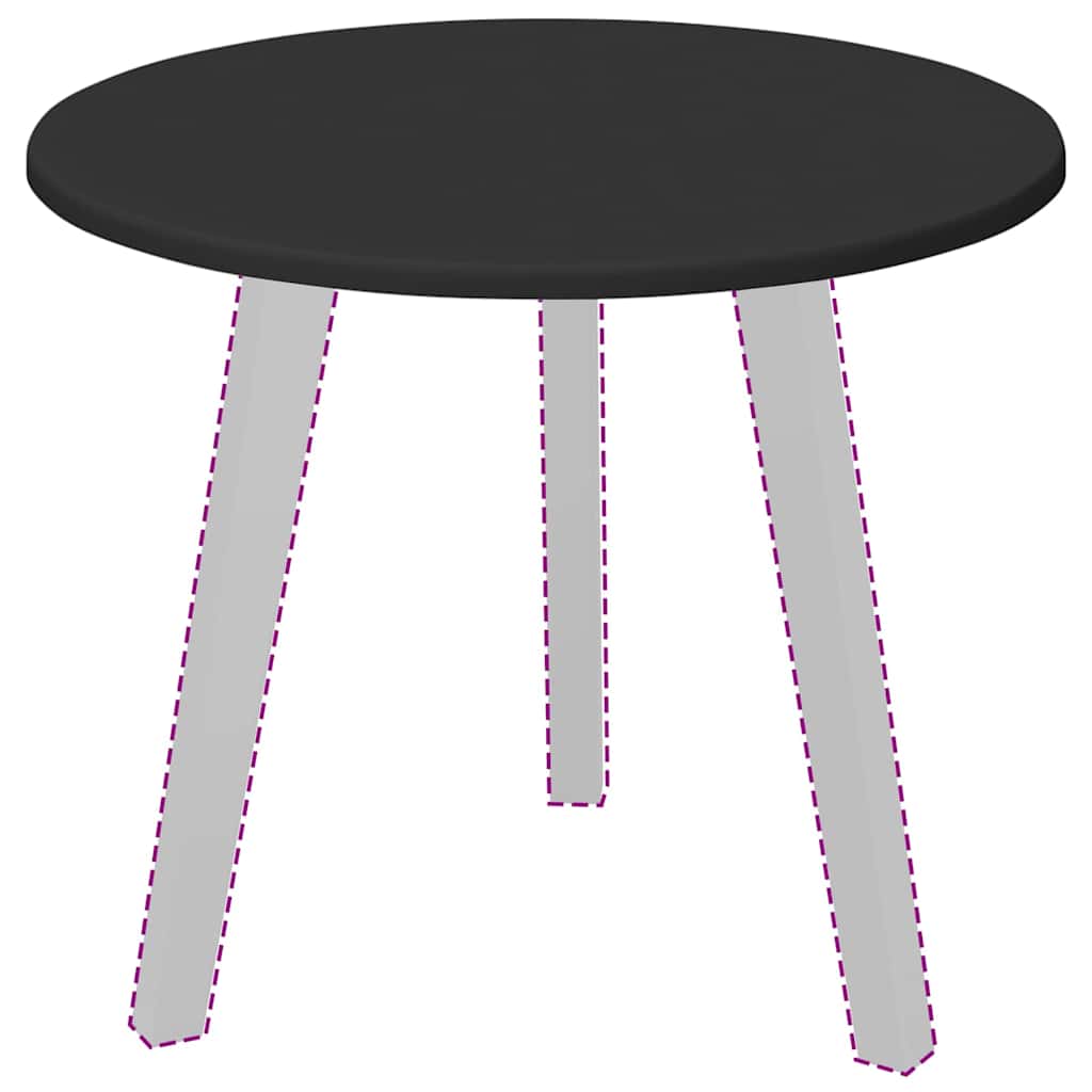 Piano del tavolo Nero 50 x 50 x 1.5 cm Legno multistrato