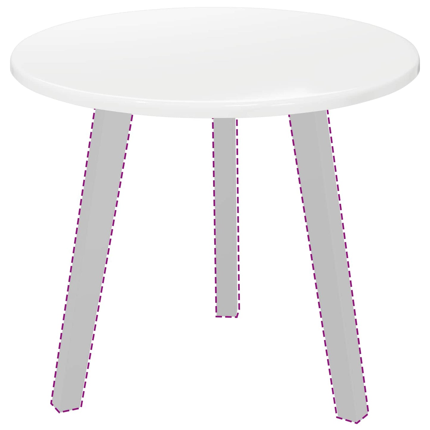 Piano del tavolo Ø 50 x 1,5 cm Rotondo Legno ingegnerizzato