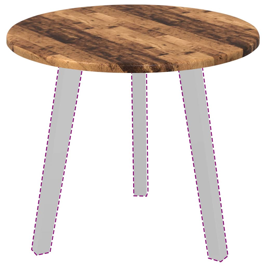 Piano del tavolo Legno vecchio 50 x 50 x 1.5 cm